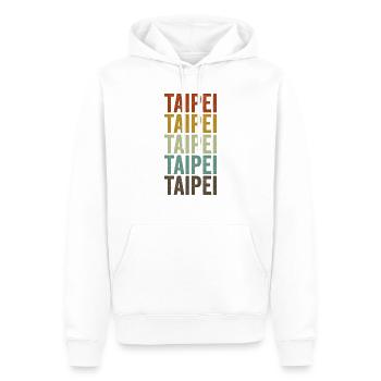 Taipeh Taiwan Retro Vintage - Männer Premium Bio Hoodie - Weiß - Vorne - Nico (187cm)