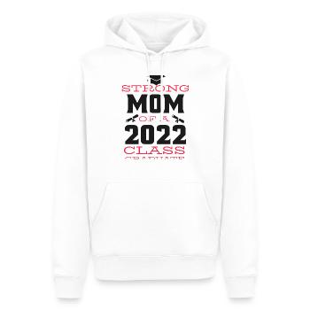 Strong mom of a 2022 class graduate - Sweat à capuche Premium bio Homme - blanc - Devant - Nico (187cm)