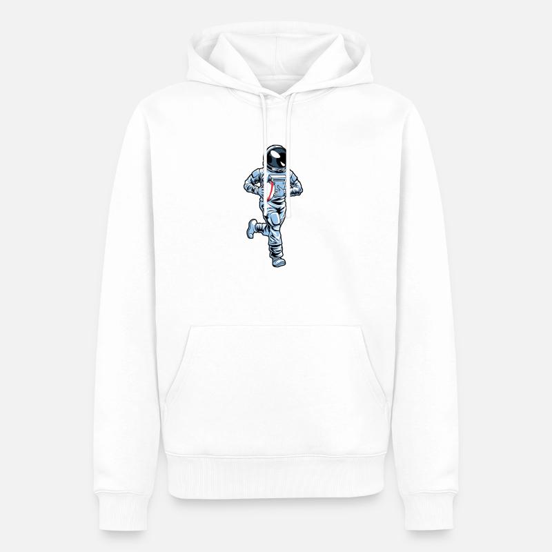 Rugby - Sweat à capuche Premium bio Homme - blanc