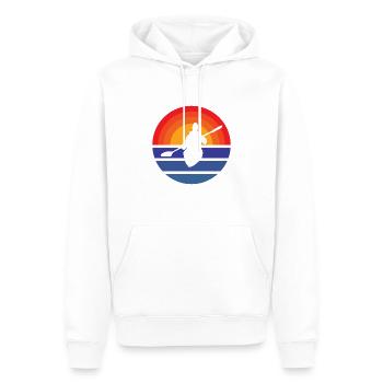 Aviron Aviron Club d’aviron Sport d’aviron - Sweat à capuche Premium bio Homme - blanc - Devant - Nico (187cm)