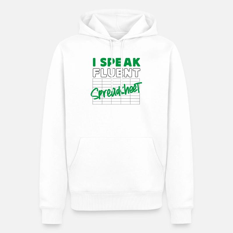 Comptable Comptable Comptable - Sweat à capuche Premium bio Homme - blanc