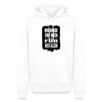 hunderasse am coffee geschenkidee frankreich - Männer Premium Bio Hoodie - Weiß - Vorne - Nico (187cm)