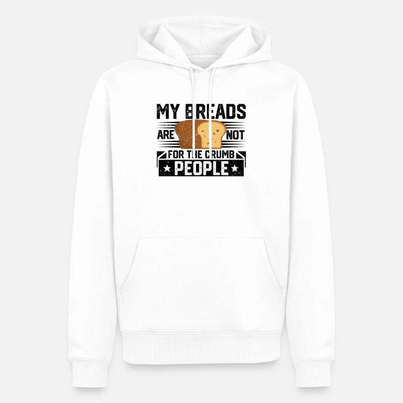 Drôle de boulanger - Sweat à capuche Premium bio Homme - blanc