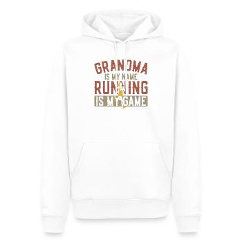 Running Runner Half Marathon - Men’s Premium Organic Hoodie - white - Front - Nico (187cm)