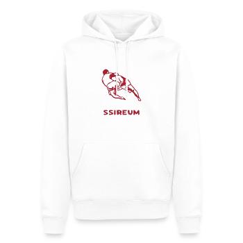 Tenue Ssireum pour les combattants d’arts martiaux - Sweat à capuche Premium bio Homme - blanc - Devant - Nico (187cm)