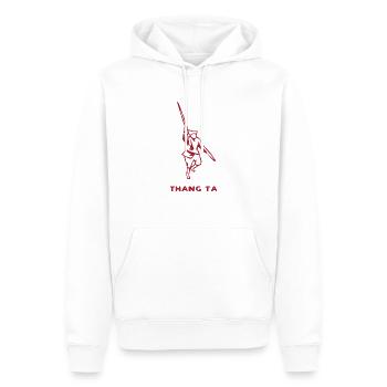 Thang Ta Outfit für Martial Arts Kämpfer - Männer Premium Bio Hoodie - Weiß - Vorne - Nico (187cm)