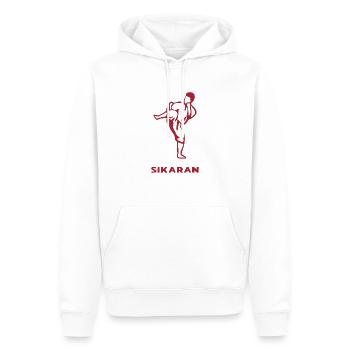 Sikaran Outfit für Martial Arts Kämpfer - Männer Premium Bio Hoodie - Weiß - Vorne - Nico (187cm)