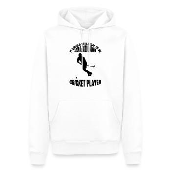 Cricket Slogan Cricket Fan Gift Team Cricket - Sweat à capuche Premium bio Homme - blanc - Devant - Nico (187cm)