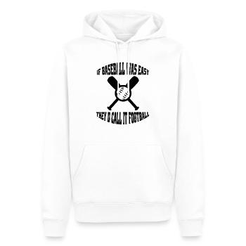 Cadeau de baseball Baseball Lovers Jeu de baseball - Sweat à capuche Premium bio Homme - blanc - Devant - Nico (187cm)