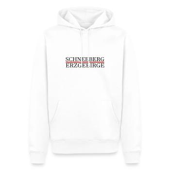 Schneeberg Erzgebirge - Männer Premium Bio Hoodie - Weiß - Vorne - Nico (187cm)