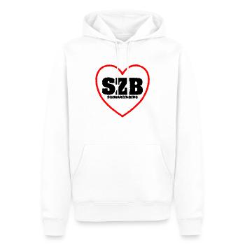 Schwarzenberg Erzgebirge Sachsen - Männer Premium Bio Hoodie - Weiß - Vorne - Nico (187cm)