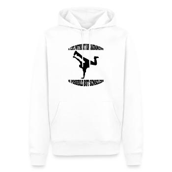 Breakdance Tänzer Breakdancer Tanzsport Tanzen - Männer Premium Bio Hoodie - Weiß - Vorne - Nico (187cm)
