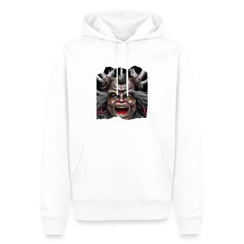Krampus - Männer Premium Bio Hoodie - Weiß - Vorne - Nico (187cm)