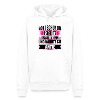 Erzgebirge Frau Namen Sachsen Antje - Männer Premium Bio Hoodie - Weiß - Vorne - Nico (187cm)