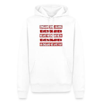 England Football Patriotic English Soccer Love You - Men’s Premium Organic Hoodie - white - Front - Nico (187cm)