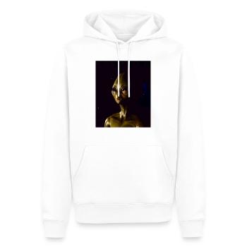 Alien - Men’s Premium Organic Hoodie - white - Front - Nico (187cm)