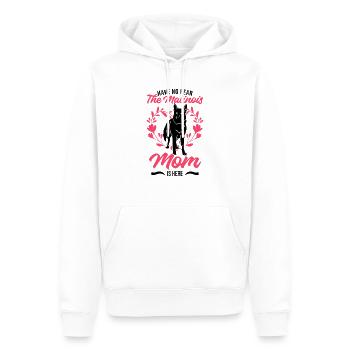 Malinois Mom Mechelse Herder Belgischer Malinois - Männer Premium Bio Hoodie - Weiß - Vorne - Nico (187cm)