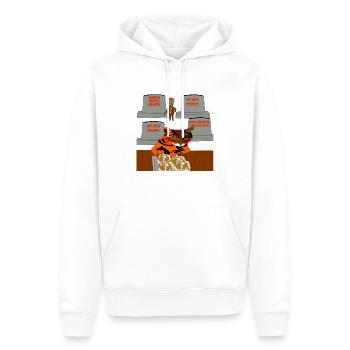 Kitty Time To Make Biscuits Christmas - Men’s Premium Organic Hoodie - white - Front - Nico (187cm)