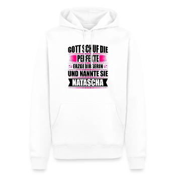 Erzgebirge Frau Namen Sachsen Natascha - Männer Premium Bio Hoodie - Weiß - Vorne - Nico (187cm)