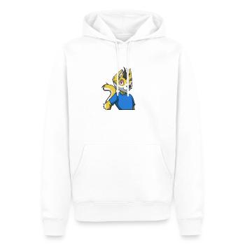 Furry Fandom Fursuits Fox - Sweat à capuche Premium bio Homme - blanc - Devant - Nico (187cm)