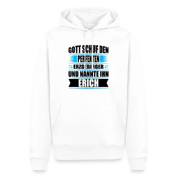 Erzgebirge Mann Namen Sachsen Erich - Männer Premium Bio Hoodie - Weiß - Vorne - Nico (187cm)