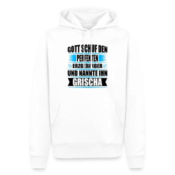 Erzgebirge Mann Namen Sachsen Grischa - Männer Premium Bio Hoodie - Weiß - Vorne - Nico (187cm)