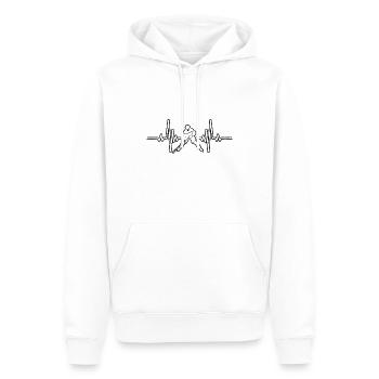 Eishockey Wintersport Eishockeyteam Geschenk - Männer Premium Bio Hoodie - Weiß - Vorne - Nico (187cm)