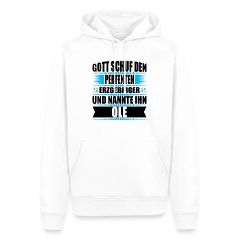 Erzgebirge Mann Namen Sachsen Ole - Männer Premium Bio Hoodie - Weiß - Vorne - Nico (187cm)