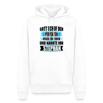 Erzgebirge Mann Namen Sachsen Stephan - Männer Premium Bio Hoodie - Weiß - Vorne - Nico (187cm)