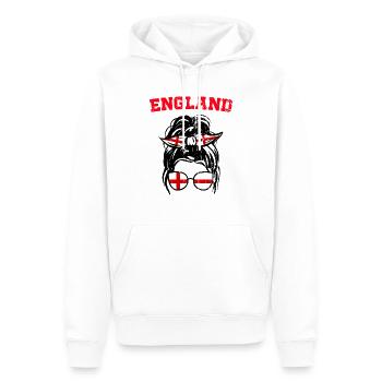 Lionnes championnes d’Angleterre de football féminin 2022 - Sweat à capuche Premium bio Homme - blanc - Devant - Nico (187cm)