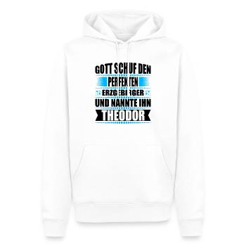 Erzgebirge Mann Namen Sachsen Theodor - Männer Premium Bio Hoodie - Weiß - Vorne - Nico (187cm)