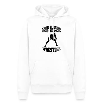 Lutte drôle de lutteur disant cadeau de lutte - Sweat à capuche Premium bio Homme - blanc - Devant - Nico (187cm)