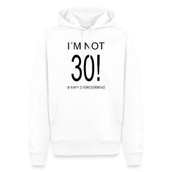 Im not old - Männer Premium Bio Hoodie - Weiß - Vorne - Nico (187cm)
