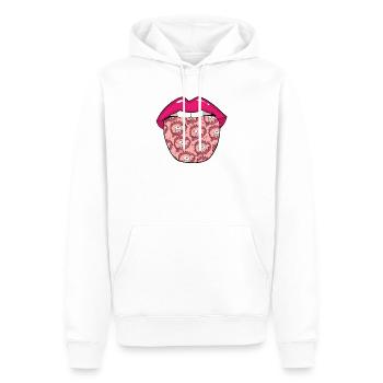 Chasse chasseur Lèvres de chasse - Sweat à capuche Premium bio Homme - blanc - Devant - Nico (187cm)