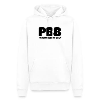 Parent behind back - Männer Premium Bio Hoodie - Weiß - Vorne - Nico (187cm)