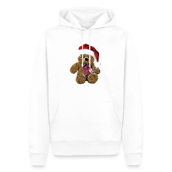 Teddy Bear Teddy Bear Cartoon Teddy bear Christmas - Men’s Premium Organic Hoodie - white - Front - Nico (187cm)