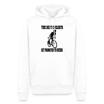 Cycling Cycling Mountainbike Bike Tour - Men’s Premium Organic Hoodie - white - Front - Nico (187cm)