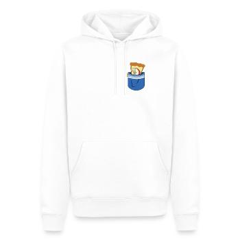 Tarte aux pommes - Sweat à capuche Premium bio Homme - blanc - Devant - Nico (187cm)
