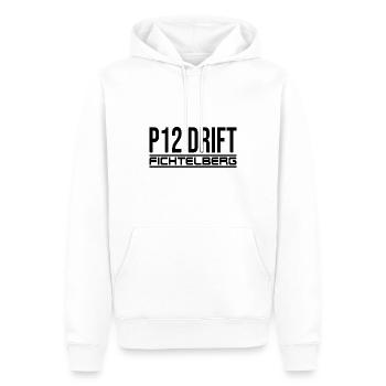 P12 Drift Fichtelberg - Männer Premium Bio Hoodie - Weiß - Vorne - Nico (187cm)