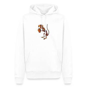 Eichhörnchen Skelett - Aestethic Goblincore - Männer Premium Bio Hoodie - Weiß - Vorne - Nico (187cm)