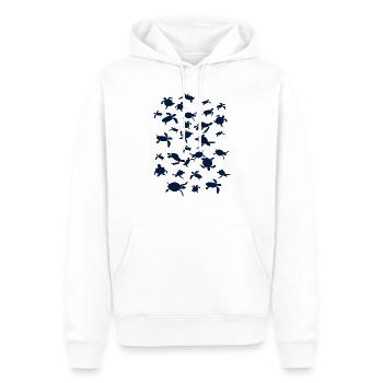 Turtles - Men’s Premium Organic Hoodie - white - Front - Nico (187cm)