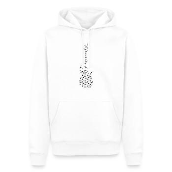Bass Guitar Heart Guitar Player Musician Guitarist - Männer Premium Bio Hoodie - Weiß - Vorne - Nico (187cm)