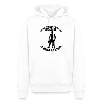 Baseball Vater Baseballspiel Dad Baseballliebhaber - Männer Premium Bio Hoodie - Weiß - Vorne - Nico (187cm)