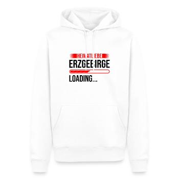 Heimatliebe Erzgebirge Ladebalken - Männer Premium Bio Hoodie - Weiß - Vorne - Nico (187cm)