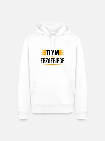 Team Erzgebirge - Männer Premium Bio Hoodie - Weiß
