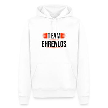 Team Ehrenlos - Männer Premium Bio Hoodie - Weiß - Vorne - Nico (187cm)
