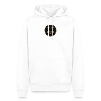 cancer - Sweat à capuche Premium bio Homme - blanc - Devant - Nico (187cm)