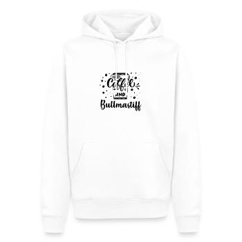 Bullmastiff - Men’s Premium Organic Hoodie - white - Front - Nico (187cm)