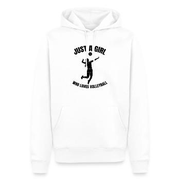 Volleyball Joueur Volleyball Filles Volleyball de plage - Sweat à capuche Premium bio Homme - blanc - Devant - Nico (187cm)