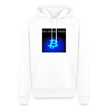 Btc is not dead - Sweat à capuche Premium bio Homme - blanc - Devant - Nico (187cm)